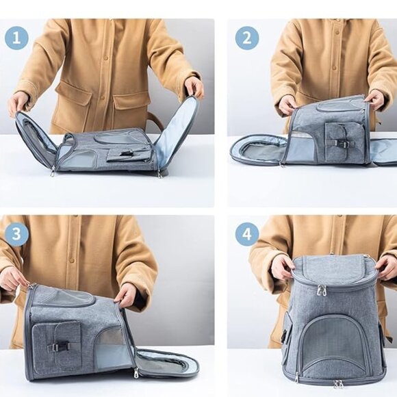 Cat backpack carrier - Picture 2 of 6